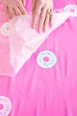Pink fabric