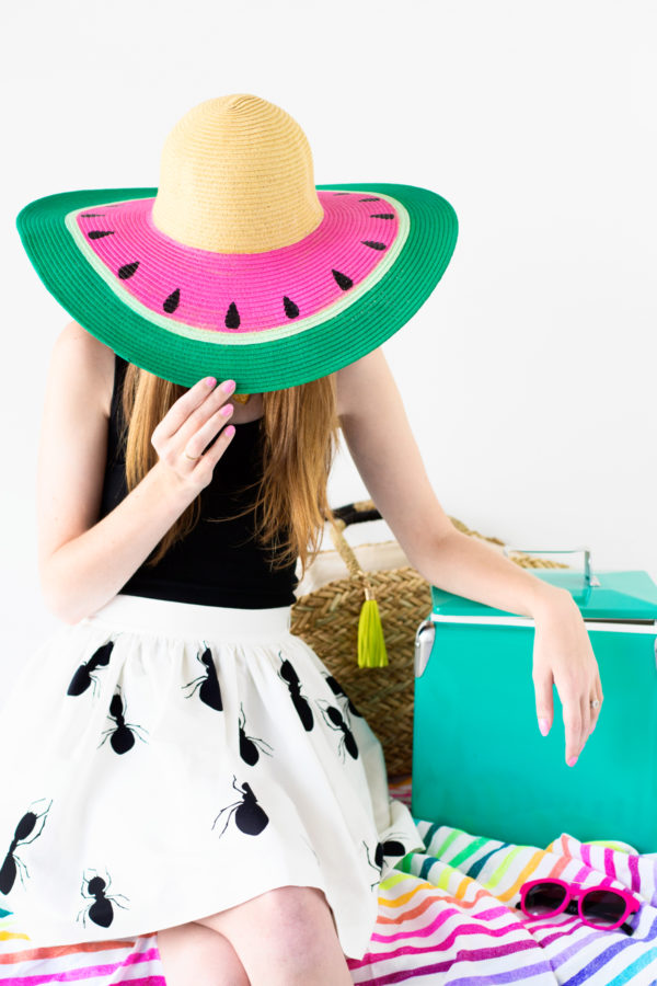 DIY Watermelon Hat | studiodiy.mom