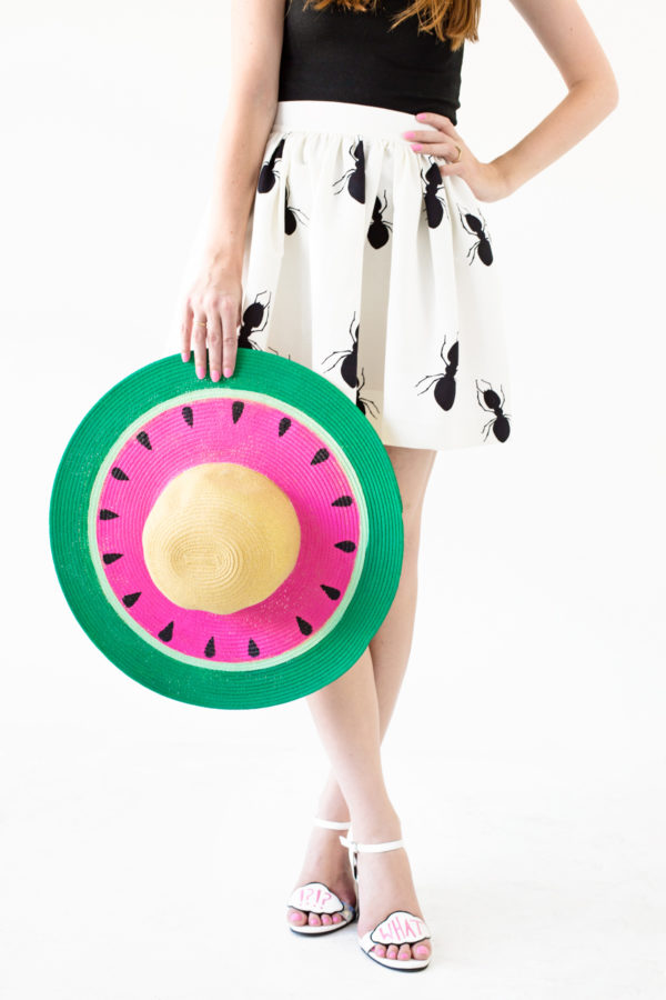 DIY Watermelon Floppy Hat | studiodiy.mom