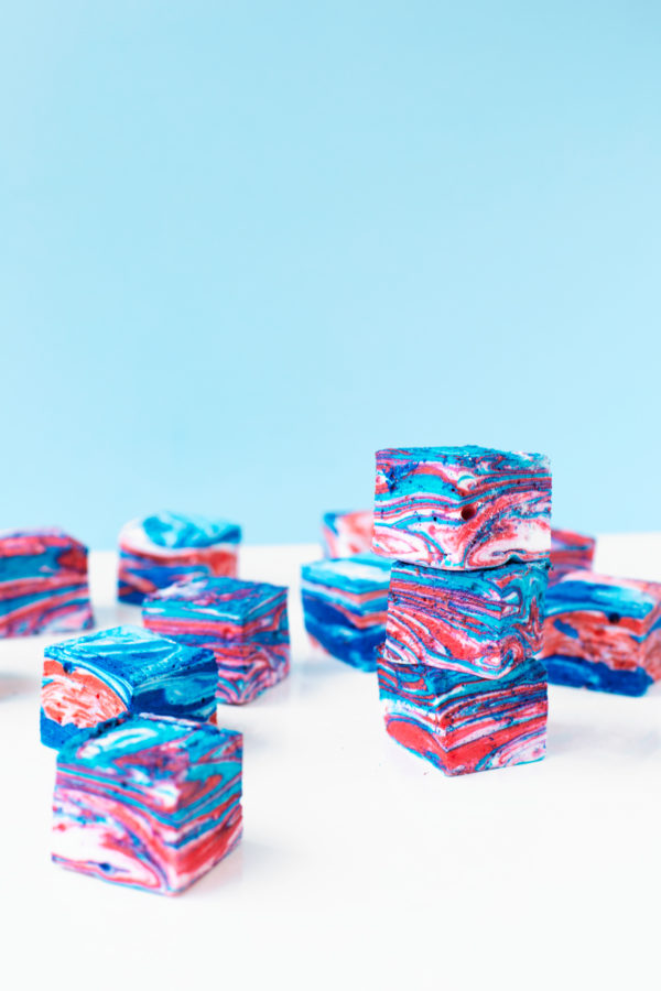 Red white a blue marshmallows 