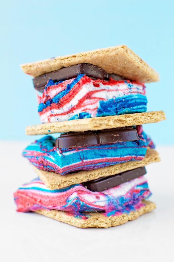 Colorful smores