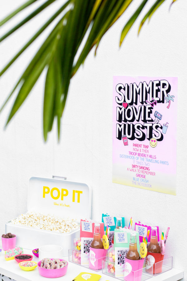 Tips for Throwing A Colorful Backyard Movie Night! | studiodiy.mom