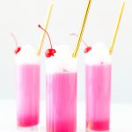 Italian Cream Soda with straws