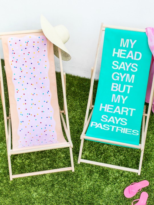 DIY Sling Beach Chair Makeovers
