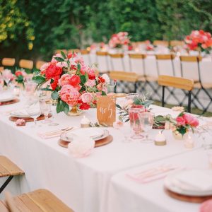 Pink Palm Springs Wedding