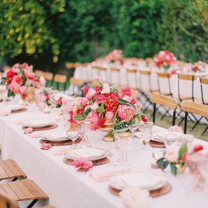 Pink Palm Springs Wedding