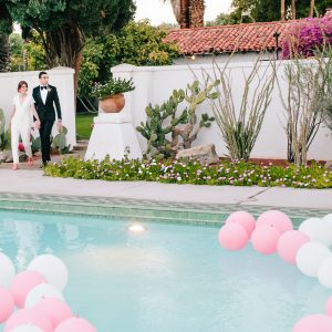 Pink Palm Springs Wedding