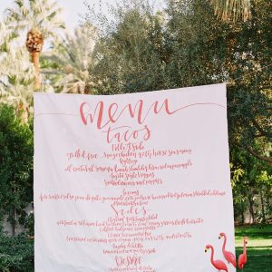 Giant Wedding Menu