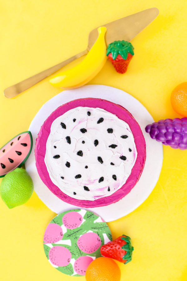 A cake made to look like a fruit