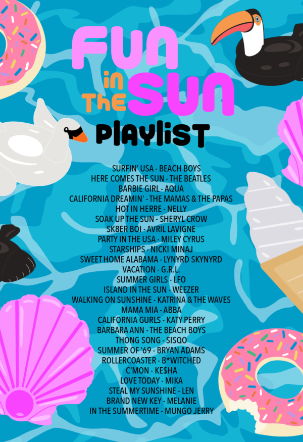 Fun in the Sun Pool Party Playlist | studiodiy.mom
