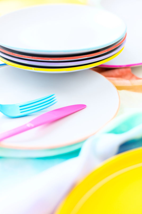 Plates and utensils