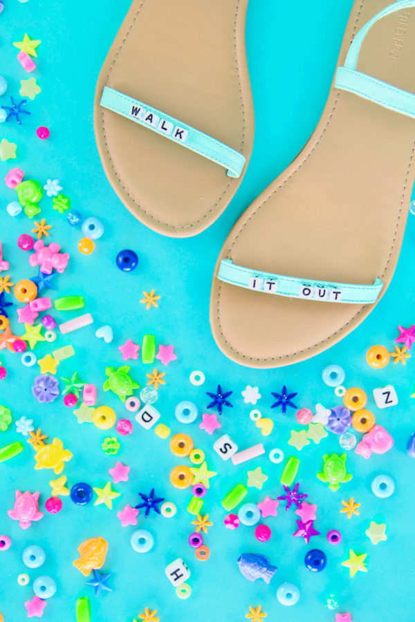 Sandals and beads