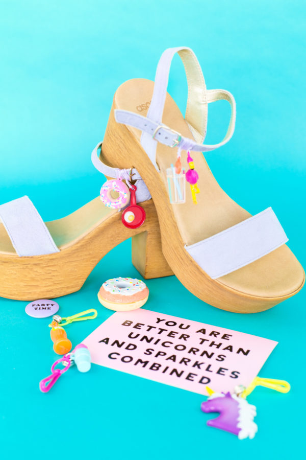 Heels with charms
