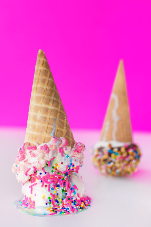 Circus Animal Cookie Ice Cream Cone