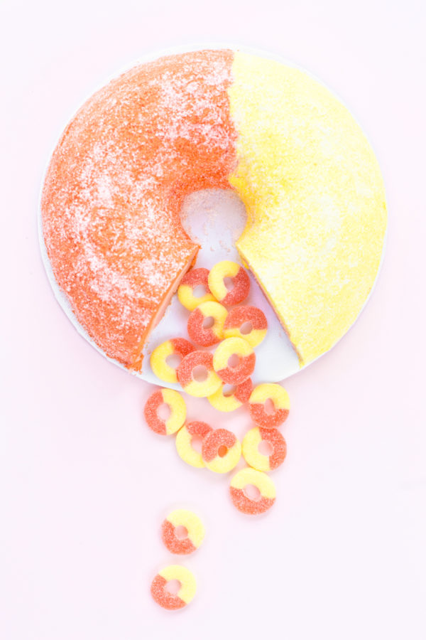 Peach ring cake