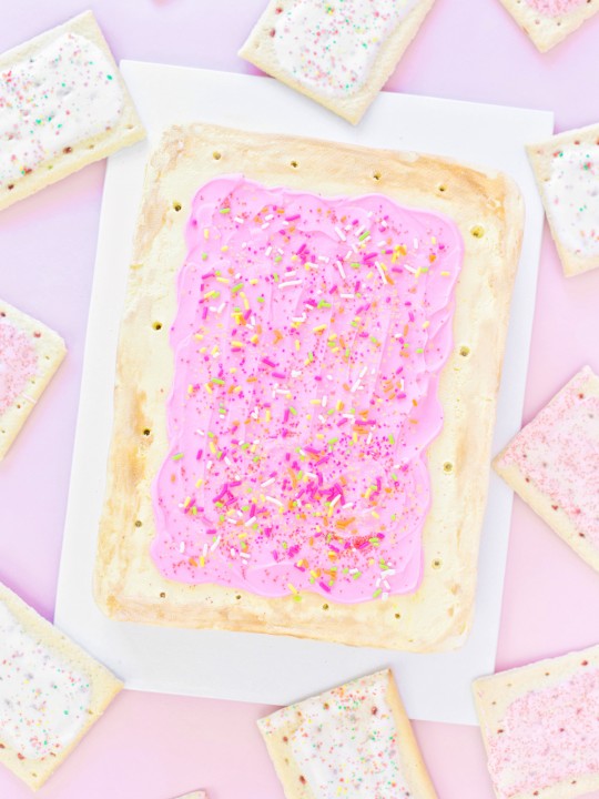 DIY Giant Pop Tart Cake