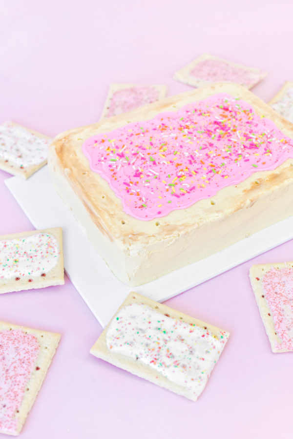 A giant pop tart cake