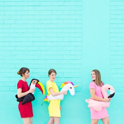22 DIY Group + Couple Halloween Costume Ideas! DIY Pool Float Costume | studiodiy.mom