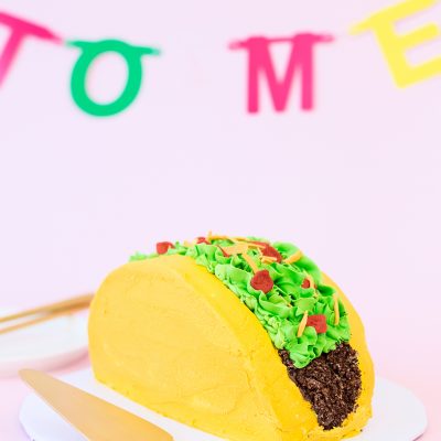 DIY Taco Cake A cake that looks like a taco