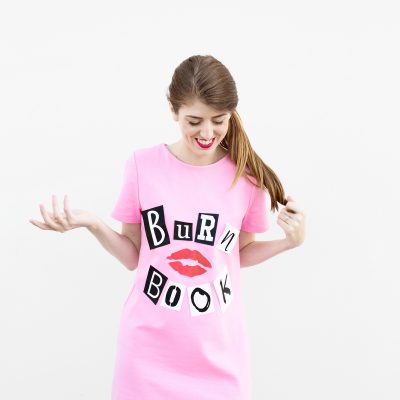 Two Easy DIY Mean Girls Halloween Costumes DIY Burn Book Costume | studiodiy.mom