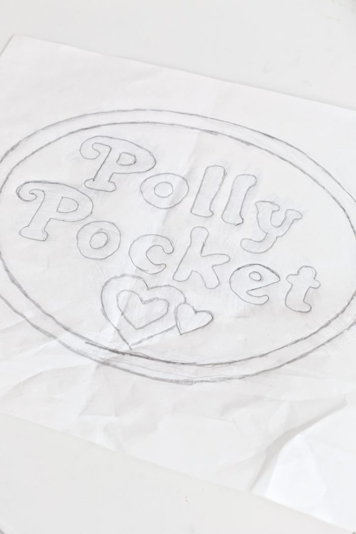 A paper with pencil letters on it