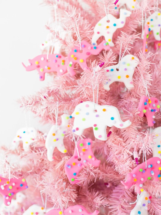 DIY Circus Animal Cookie Ornaments
