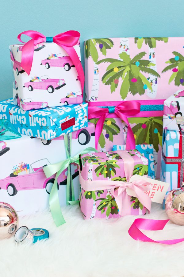 Colorful wrapped presents