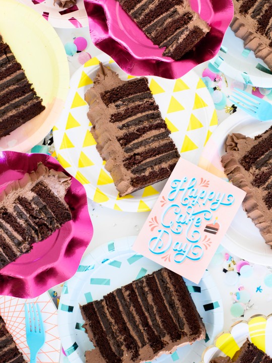 Triple Chocolate Crunch Cake