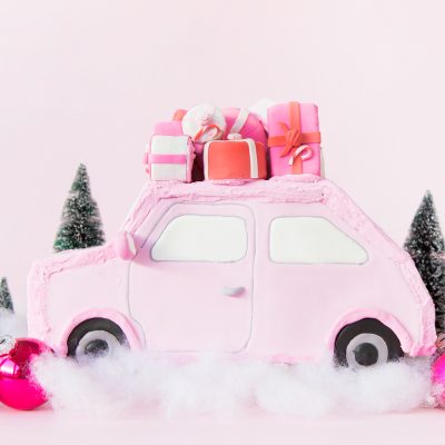 DIY Pink Gingerbread Car DIY Pink Gingerbread Car