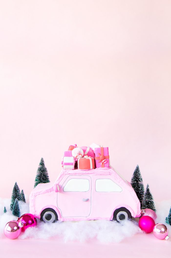 DIY Pink Gingerbread Car