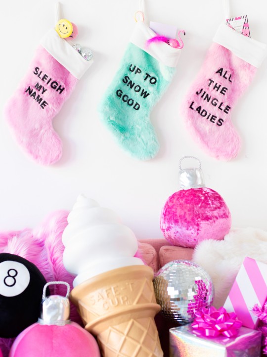DIY Graphic Stockings