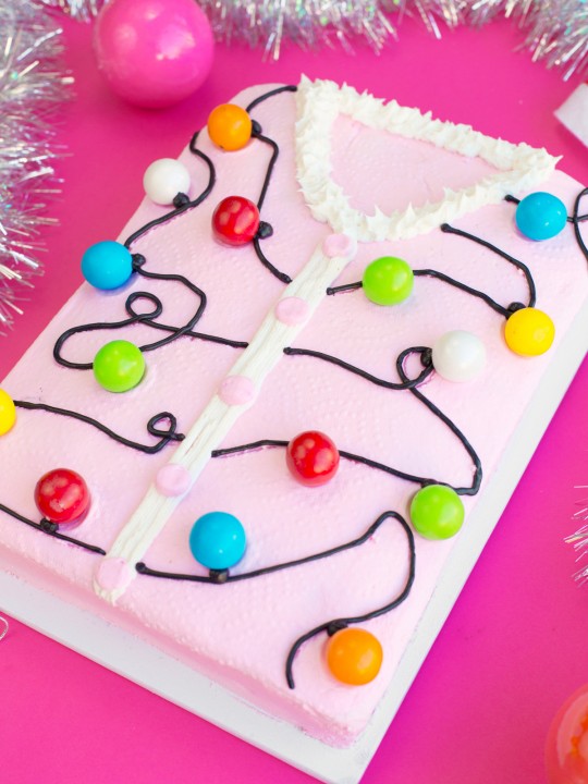 Ugly Christmas Sweater Cake