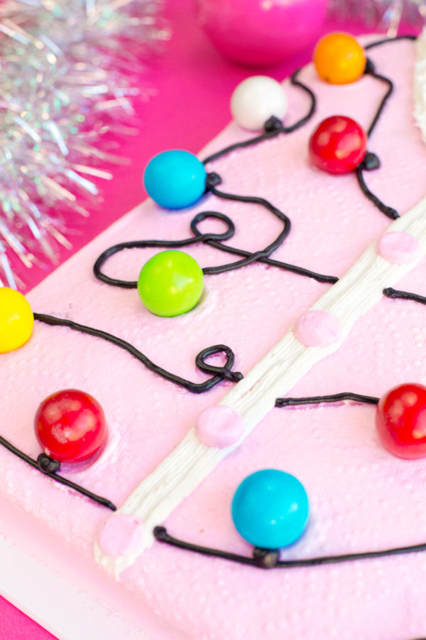 A cake that looks like an ugly Christmas sweater
