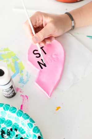 Pink ring dish
