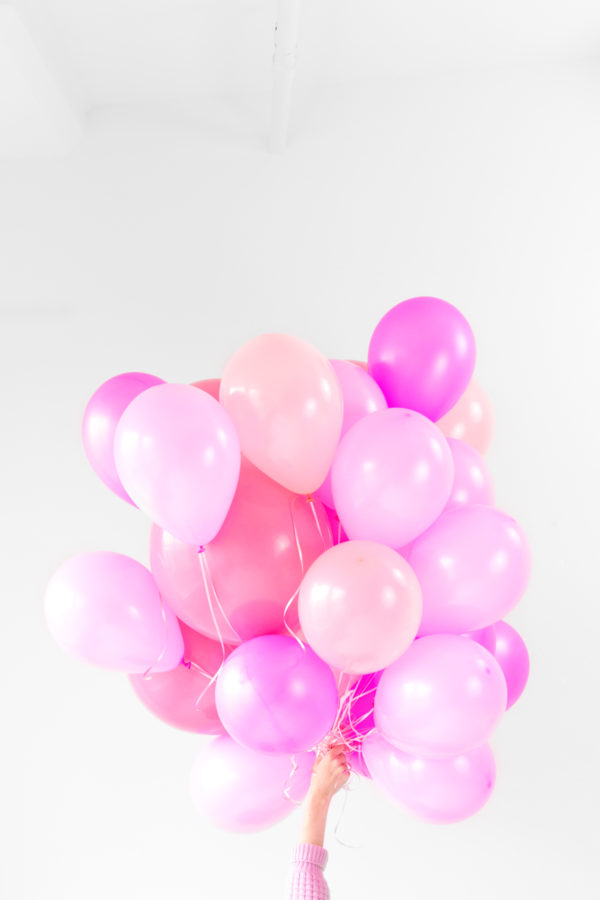 Pink balloons