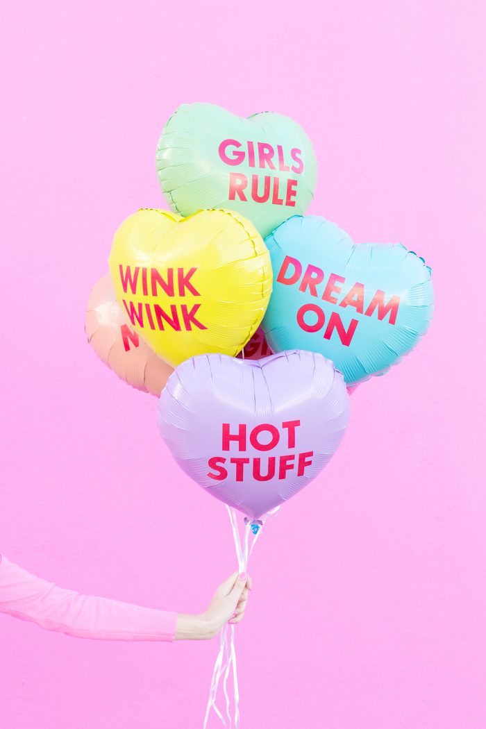 Conversation Heart Balloons