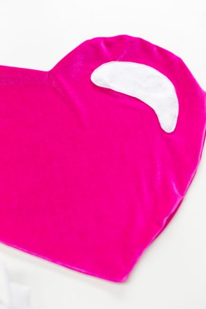 Pink and white fabric