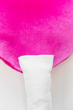 Pink and white fabric