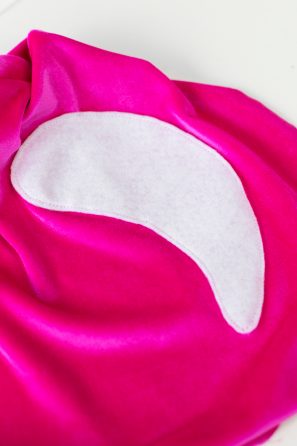 Pink and white fabric