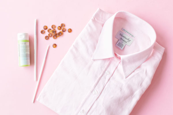 Pink linen shirt