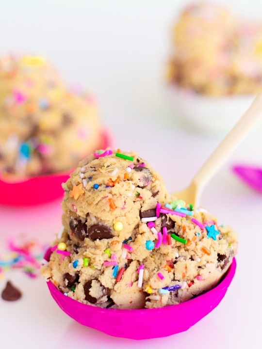 Edible Funfetti Chocolate Chip Cookie Dough