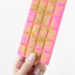Pink chocolate with glitter