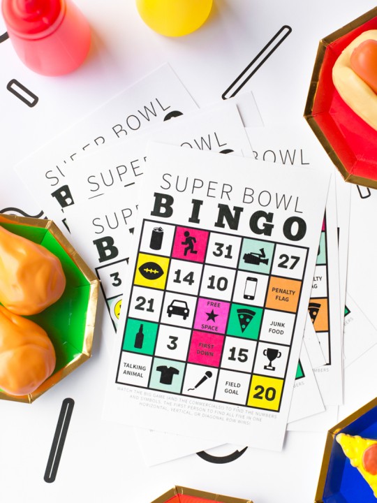 2025 Free Printable Super Bowl Bingo