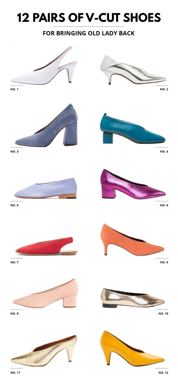 12 Pairs V-Cut Shoes