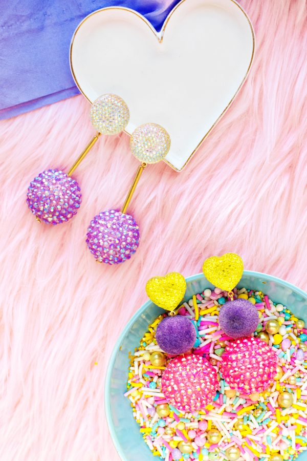 Colorful chunky earrings