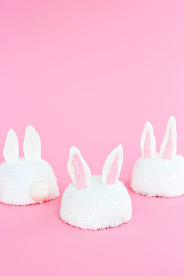 Three bunny cakes