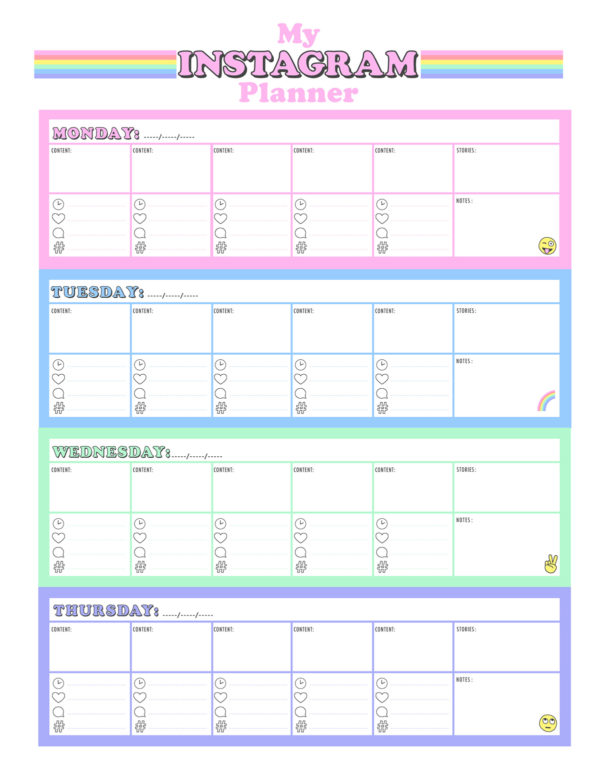 Colorful calendar