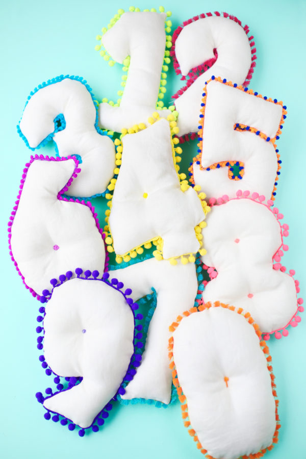 Number pillows
