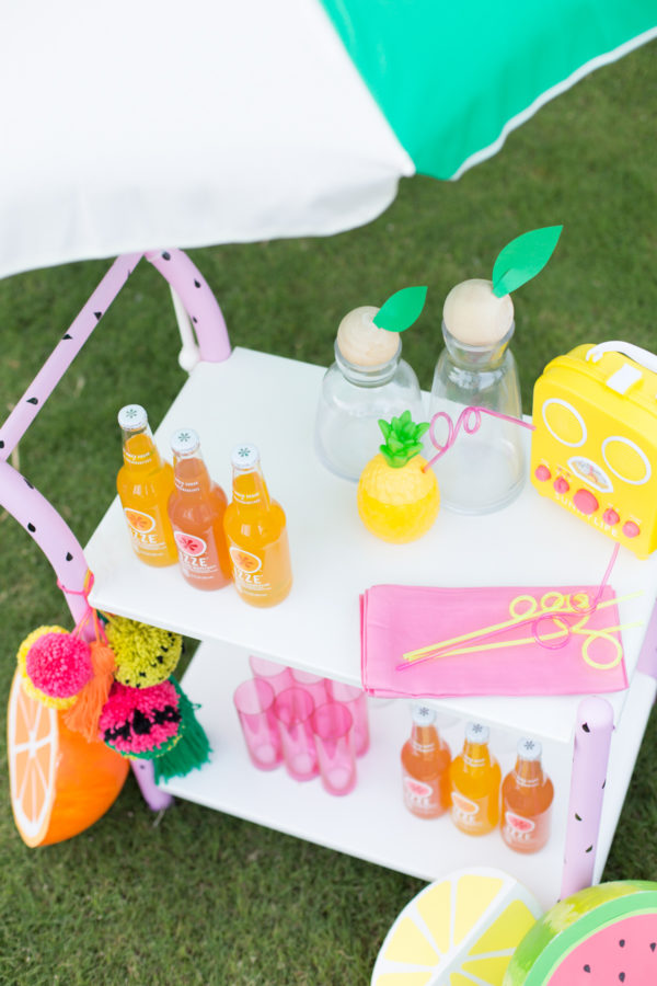 Summer bar cart
