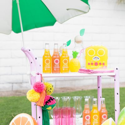 DIY Fruity Summer Bar Cart Makeover DIY Fruity Summer Bar Cart Makeover